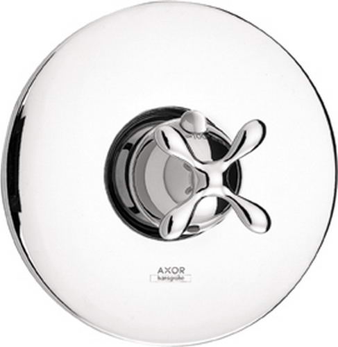 Hansgrohe Axor; 17382; Shower thermostatic mixing valve trim with cross handle; Series Phoenix