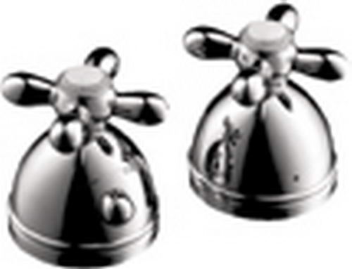 Hansgrohe Axor; 17480; Tub deck filler valve 2 hole thermostatic dual cross handle; Series Carlton