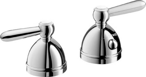 Hansgrohe Axor; 17482; Tub deck filler valve 2 hole thermostatic dual lever handle; Series Carlton