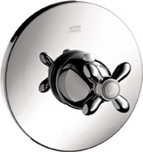 Hansgrohe Axor; 17716; Shower thermostatic mixing valve trim with cross handle; Series Carlton