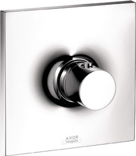 Hansgrohe Axor; 18741; Shower thermostatic mixing valve trim with cube handle; Series Massaud