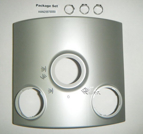 Hansgrohe 25976880 Pharo; valve cover panel I cover trio; in satin chrome