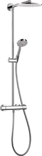 Hansgrohe; 27160; Showerpipes dual cube handle wall mount; Series Raindance