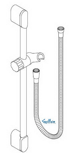 Hansgrohe; 27511; Shower wall bar; Series Unica 88
