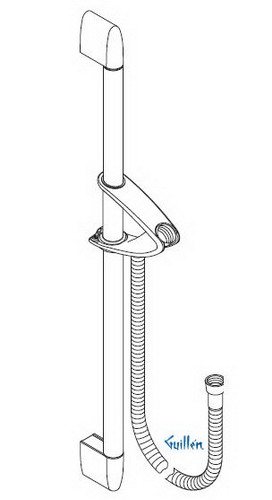 Hansgrohe; 27662; Shower wall bar; Series Unica C
