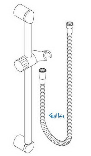 Hansgrohe; 27710; Shower wall bar; Series Unica S