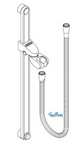 Hansgrohe; 27852; Shower wall bar; Series Unica F