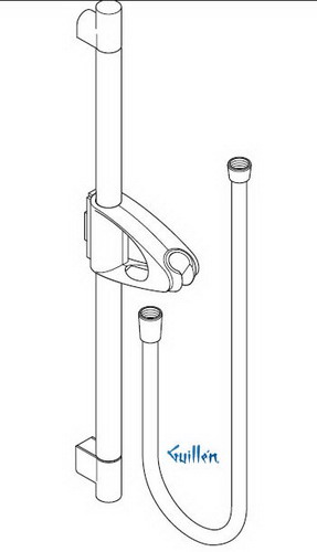 Hansgrohe; 27933; Shower wall bar; Series Unica D