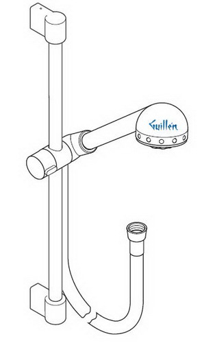 Hansgrohe Axor; 27940; Shower wall bar; Series Steel