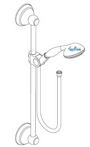 Hansgrohe Axor; 27947; Shower wall bar; Series Carlton