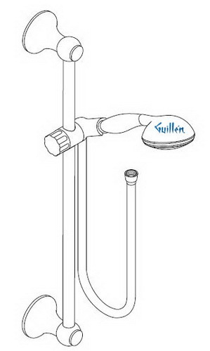 Hansgrohe Axor; 27975; Shower wall bar; Series Terrano