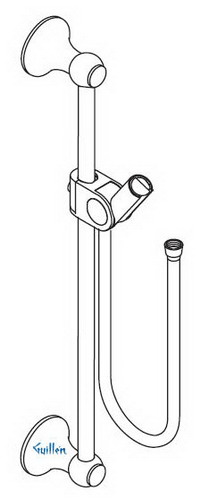 Hansgrohe Axor; 27976; Shower wall bar; Series Terrano