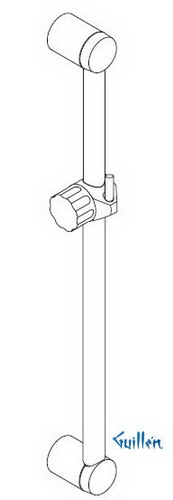 Hansgrohe; 28691; Shower wall bar; Series Unica St