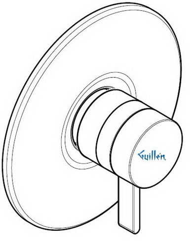 Hansgrohe; 31315; Shower ThermoBalance valve trim with lever handle; Series Metris S, ThermoPlus