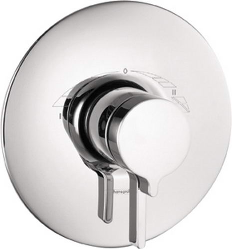 Hansgrohe; 31318; Shower ThermoBalance valve trim with lever handle; Series Metris S, TB III
