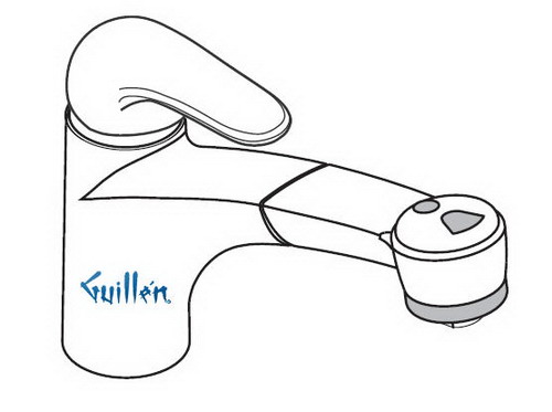 Hansgrohe; 31907; Kitchen faucet single lever handle with pull out sprayhead for 1 hole; Series Allegra Linea