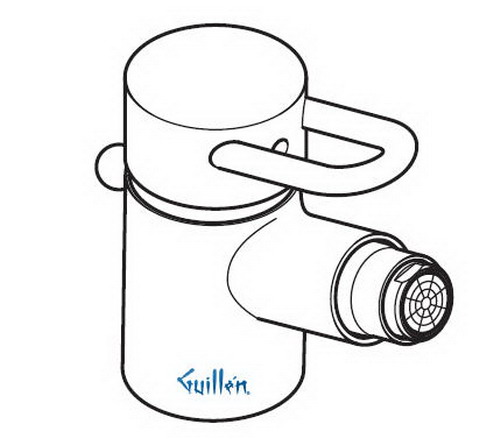Hansgrohe Axor; 35200; Bidet faucet sinlge hole and loop handle with front spray; Series Steel