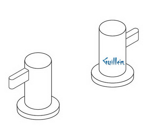 Hansgrohe Axor; 35422; Tub deck filler valve 3 hole dual lever handle; Series Steel