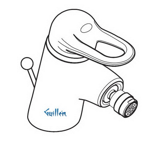 Hansgrohe Axor; 36200; Bidet faucet sinlge hole and loop handle with front spray; Series Allegroh