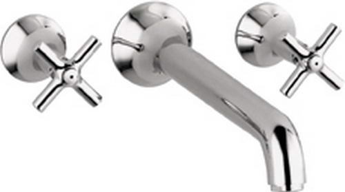 Hansgrohe Axor; 37146; Lavatory faucet dual lever handle for vessel wall mount; Series Terrano