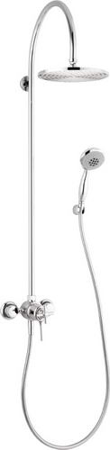 Hansgrohe Axor; 37670; Showerpipes thermostatic single cross handle wall mount; Series Terrano