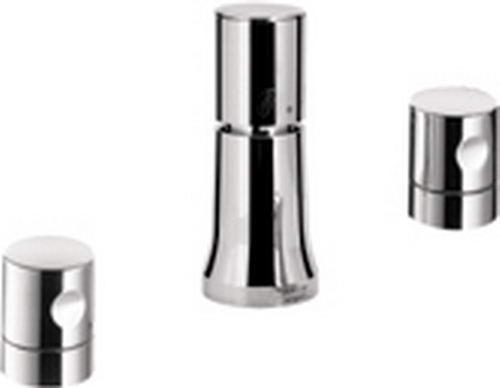 Hansgrohe Axor; 38220; Bidet faucet trim widespread dual cube handles with vertical spray and vaccum breaker; Series Uno