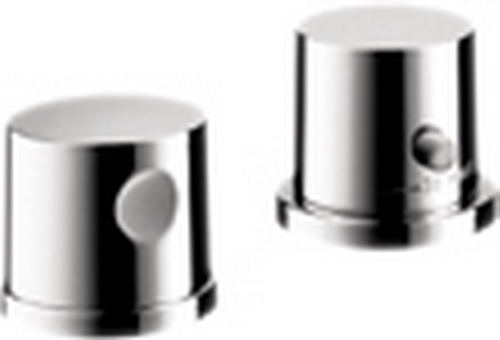 Hansgrohe Axor; 38480; Tub deck filler valve 2 hole thermostatic dual cube handle; Series Uno, Citterio M