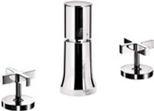 Hansgrohe Axor; 39224; Bidet faucet trim widespread dual cross handles with vertical spray and vaccum breaker; Series Citterio