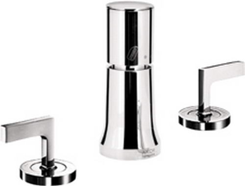 Hansgrohe Axor; 39225; Bidet faucet trim widespread dual lever handles with vertical spray and vaccum breaker; Series Citterio