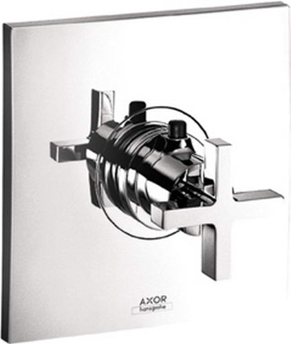 Hansgrohe Axor; 39716; Shower thermostatic mixing valve trim with cross handle; Series Citterio