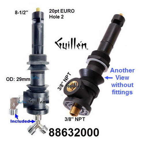 Hansgrohe 88632000;;__ 8-1/2in 20pt; Bidet diverter transfer valve with vaccum breaker; in Unfinish