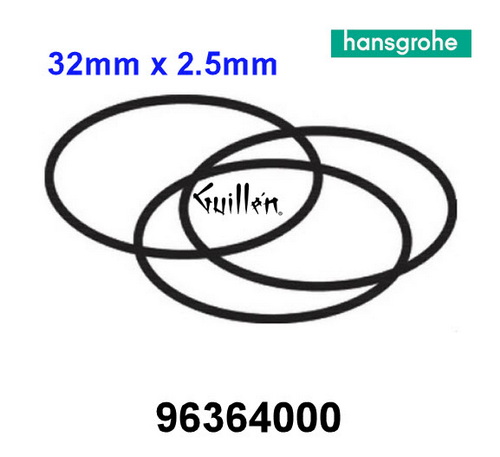 Hansgrohe 96364000 Hansgrohe; O-rings sealing set for 96787000  concealed thermostatic cpl; in Unfinish