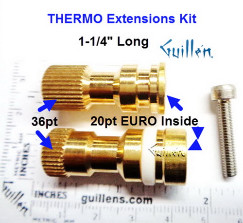 Hansgrohe 96435000;;__ 1-1/4in 20pt x 34pt; Spindle adapter for thermostat mixer set; in Unfinish