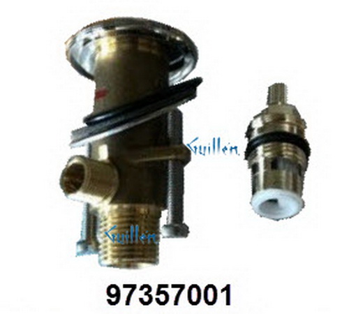 Hansgrohe 97357001; Axor;__ UNK UNK; 1/4 Turn ceramic cartridge for shut off valve stop 3 hole basin mixer usa; in Unfinish