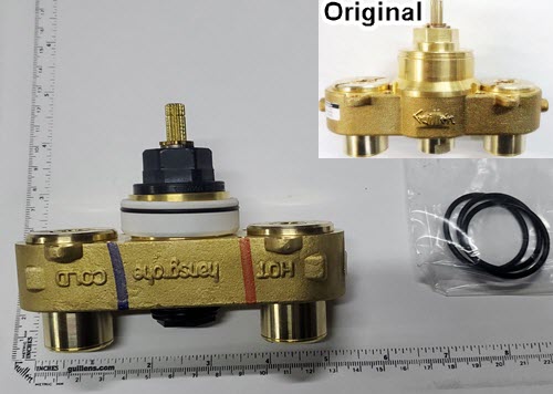 Hansgrohe 98504000; Ecostat;__ UNK 20pt; Thermostatic installation fuction block valve BTC Ibox; in Unfinish
