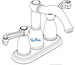 Hansgrohe Axor; 06038; Lavatory faucet dual lever handle high for centerset 3 hole; Series Tango C