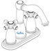 Hansgrohe Axor; 06039; Lavatory faucet dual cross handle high for centerset 3 hole; Series Tango C