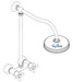 Hansgrohe; 06131; Showerpipes dualcross handle wall mount; SeriesRetroaktiv
