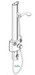 Hansgrohe Axor; 06429; Shower Panel III thermostatic single lever handle wall mount; Series Interaktiv S