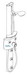Hansgrohe Axor; 06549; Shower Panel I thermostatic single lever handle wall mount; Series Solaris E