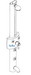 Hansgrohe Axor; 06565; Shower Panel II thermostatic single lever handle wall mount; Series Stratos E