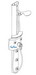 Hansgrohe Axor; 06572; Shower Panel II thermostatic single lever handle wall mount; Series Metro E