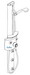 Hansgrohe Axor; 06960; Shower Panel I thermostatic single lever handle wall mount; Series 1901