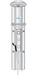 Hansgrohe Axor; 26045; Shower Panel thermostatic single cube handle wall mount; Series Pharo, Exclusiv