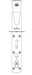 Hansgrohe Axor; 26102; Shower Panel thermostatic single cube handle wall mount; Series Pharo, Prestige