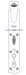 Hansgrohe Axor; 26131; Shower Panel thermostatic single cube handle wall mount; Series Pharo, Prestige