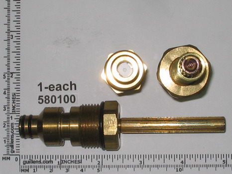 Harden 580100; ; cold 3/4 - 4 3/4 in long 16 pt deck mounted cartridge ceramic; in Brass   184; H580100