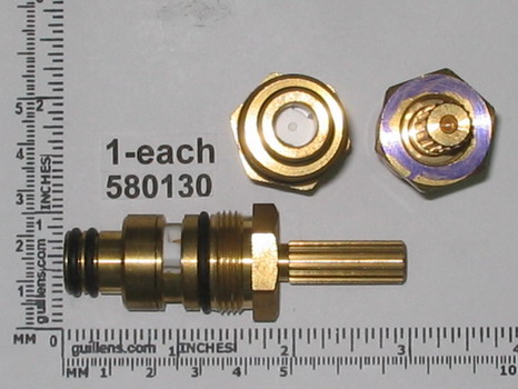 Harden 580130; ; cold 1/2 - 2 3/4 in long 16pt centerset faucet cartridge; in Brass   123