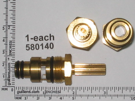 Harden 580140; ; hot 1/2 - 2 3/4 in long 16pt centerset cartridge; in Brass   124