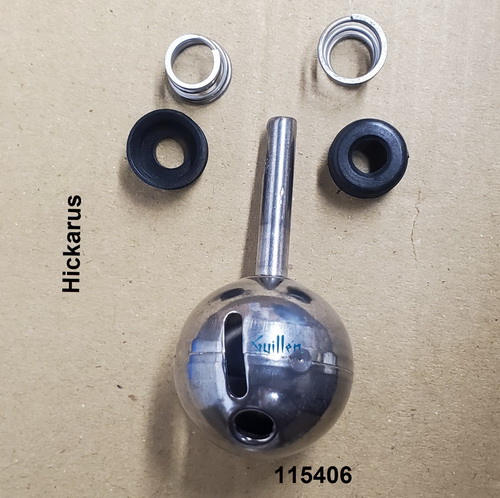 Hickarus 1152406;;__ Unk Rnd; Repair Steel Kit with Spring and Rubber for Faucet Item ended 101-102-107; in Unfinish